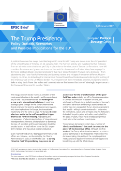 The Trump Presidency - European Commission