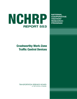 Crashworthy Work-Zone Traffic Control Devices