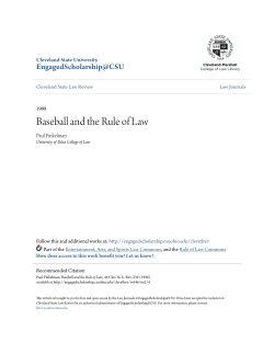 Baseball and the Rule of Law
