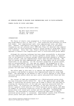 An Improved Method to Measure Slow Compressional Wave in Fluid