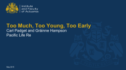 Too Much, Too Young, Too Early