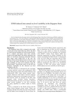 ENSO-induced inter-annual sea level variability in the Singapore Strait