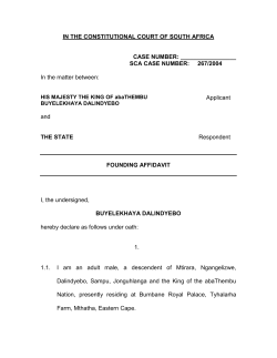 in the high court of south africa