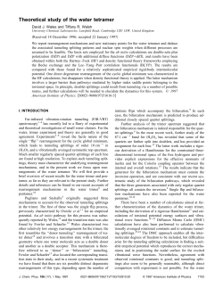 Theoretical study of the water tetramer