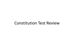 Constitution Test Review