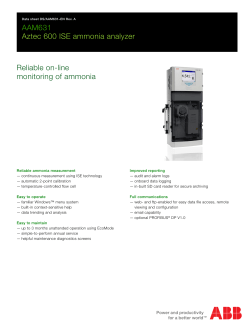 AAM631 Aztec 600 ISE ammonia analyzer Reliable on