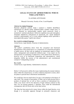legal status of armed forces