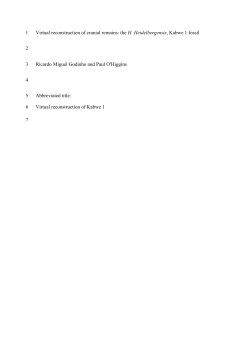 Godinho and O`Higgins Virtual reconstruction of