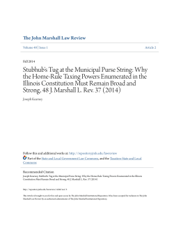 Stubhub`s Tug at the Municipal Purse String