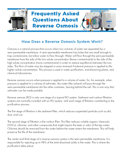How Does a Reverse Osmosis System Work?