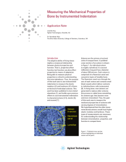 Measuring the Mechanical Properties of Bone by Instrumented