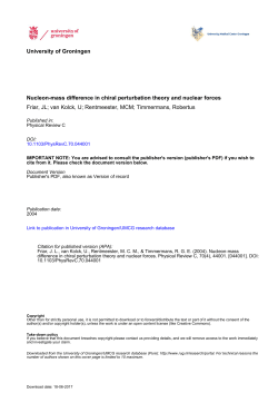 Nucleon-mass difference in chiral perturbation theory and nuclear