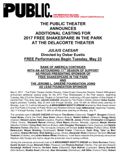 the public theater announces additional casting for 2017 free