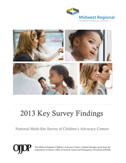 2013 Key Survey Findings.v2 - Midwest Regional Children`s