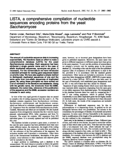 Saccharomyces - BioMedSearch