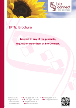 IPTG, Brochure - Bio