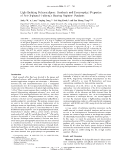 Synthesis and Electrooptical Properties of Poly(1-phenyl-1
