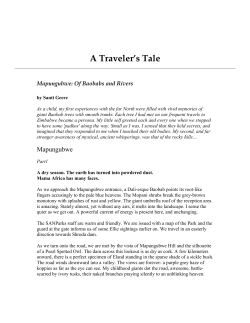Of Baobabs and Rivers