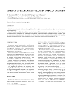 ecology of regulated streams in spain: an overview