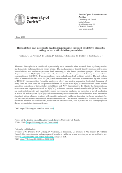 Hemoglobin can attenuate hydrogen peroxide