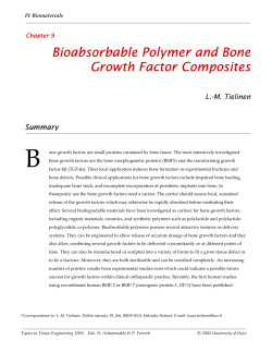 Chapter 9: Bioabsorbable Polymer and Bone Growth Factor