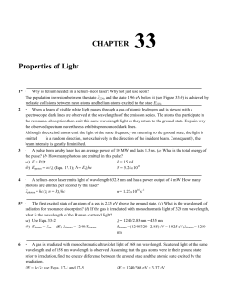 CHAPTER 33 Properties of Light