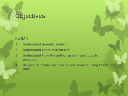 Semantic Slanting