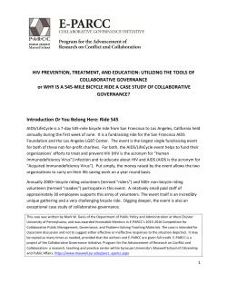 HIV PREVENTION, TREATMENT, AND EDUCATION: UTILIZING