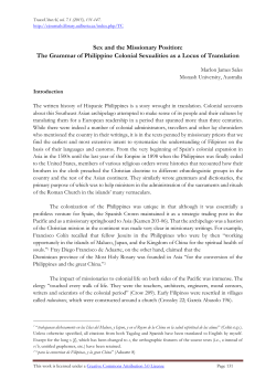 Sex and the Missionary Position - Journal Hosting and Publishing