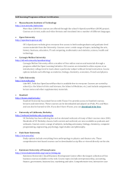 Free Distance Learning Programs