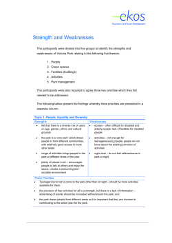 Strength and Weaknesses