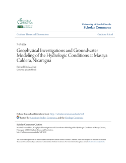 Geophysical Investigations and Groundwater Modeling of the