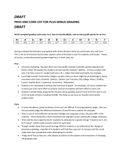 draft pros and cons list for plus minus grading draft