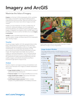 Imagery and ArcGIS