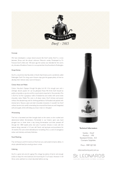 2015 Doctor Durif Tasting Notes