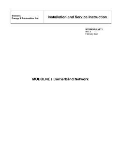 MODULNET Carrierband Network