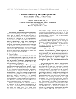 Camera Calibration by a Single Image of Balls: From Conics to the