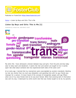 Listen Up Boys and Girls: This Is Me