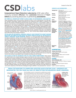 Computational Signal Detection Laboratories (CSD Labs) offers
