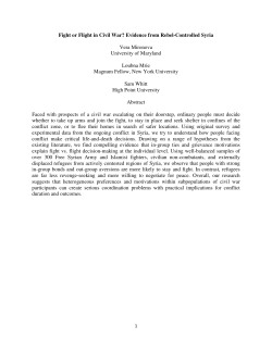 Fight or Flight in Civil War? Evidence from Rebel