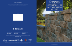 StoneWall&reg; II Installation Guide