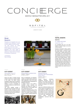monthly newsletter april 2017 hotel events news city event city event