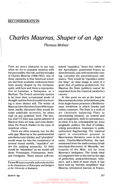 Charles Maurras, Shaper of an Age - Intercollegiate Studies Institute