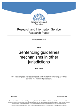 Sentencing guidelines mechanisms in other