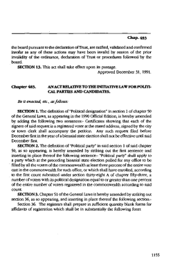 Chap. 483 the board pursuant to the declaration of Trust, are ratified