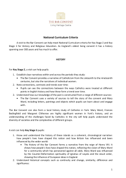 National Curriculum Criteria