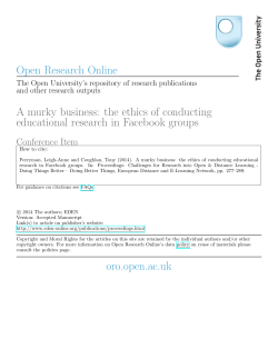 A murky business: the ethics of conducting educational research in