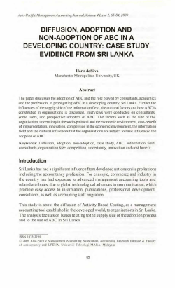 diffusion, adoption and - ARI Open Journal System