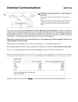 Hii, M - Palladium Catalysed enantioselective - Spiral