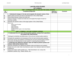 Law Related Studies.numbers - Tupelo Public School District